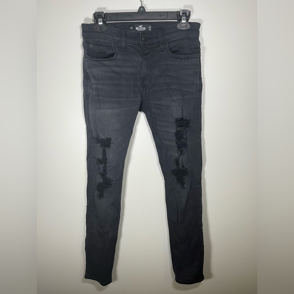 Hollister skinny advanced stretch size W31 L32 black skinny jeans
